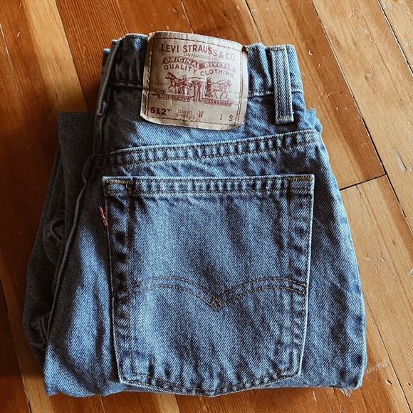 Levi's Denim - Vintage Levis 512 Slim Fit High Waisted Jeans